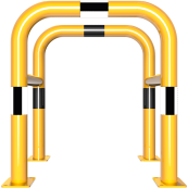 Anti-nudge hoop for posts | width: 600 mmdepth: 600 mmheight: 650 mm | to be fixed by plugs